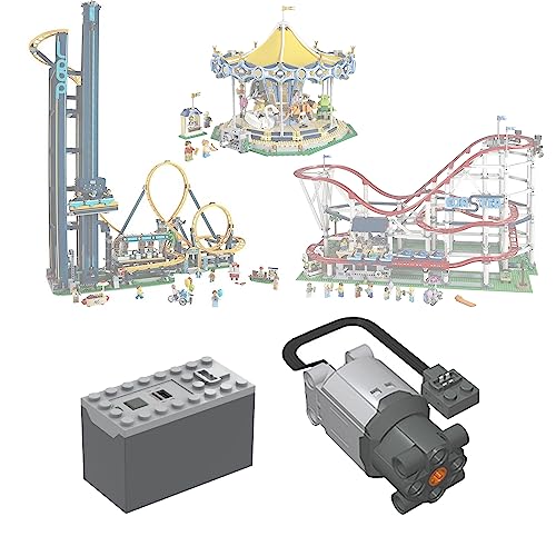 XGREPACK Batteriebox Bausteinteile Zubehör Power Functions L Motor Power Turn für Lego 10303 10257 10261 10247 (Lego Set Nicht im Lieferumfang enthalten) (Batteriebox Motor) von XGREPACK