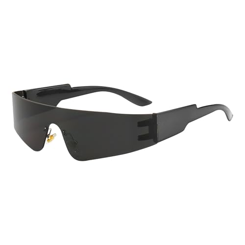 Schnelle Brille,Rave,Sonnenbrille Partybrille Alien,Futuristische Space Techno,Brillen Coole Set,Damen Glasses Kostüm,Party Schnell,Verspiegelte,Blitz Die,,Brill Chnelle Mit Apfelform Artybrille von xianshi