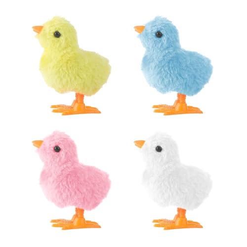 Aufziehspielzeug,4 Pcs Huhn Kuscheltier,Ostern Aufzieh Huhn Spielzeug,Ostern Aufzieh Huhn Spielzeug,Ostern Aufzieh Huhn,KüKen Spielzeug,Geschenk Geht Für Kleine Junge Und MäDchen,KüKen Spielzeug Oster von xianshi