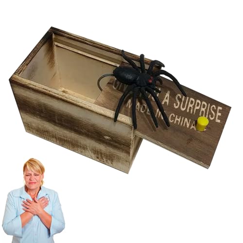Spinne,Scherzartikel,Spider Prank Box,Spinnen Spielzeug Halloween,Mit Holz Streich Erschrecken,Kinder Scare Spinner,Spinnenbox Toy Geschenkbox,Spinnen-Streich-Box Täuschend überraschungsbox,Schwarz Spinne,Scherzartikel,Spider Prank Box,Spinnen Spielzeug Halloween,Mit Holz Streich Erschrecken,Kinder Scare Spinner,Spinnenbox Toy Geschenkbox,Spinnen-Streich-Box Täuschend überraschungsbox,Schwarz von xianshi