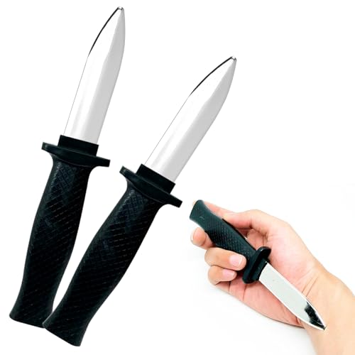 xianshi 2 Stück Fake Messer,Prank,Halloween Spielzeug Dolch,Gefälschte Knife Verschwinden,Durch GefäLscht Gefälschter,Halloween-Messer Jokes Kinder Plastik Pranks Sachen xianshi 2 Stück Fake Messer,Prank,Halloween Spielzeug Dolch,Gefälschte Knife Verschwinden,Durch GefäLscht Gefälschter,Halloween-Messer Jokes Kinder Plastik Pranks Sachen von xianshi