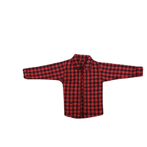 ximitoy 1/12 Scale Plaid Shirt Trendy Tops Kleidung Modell für 15,2 cm Körperfigur von ximitoy