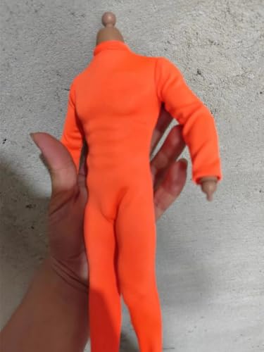 ximitoy [Kein Körper] 1/6 Männliche Soldat Kleidung Orange Jumsuit Bodysuit Strumpfhosen Modell für 30cm von ximitoy