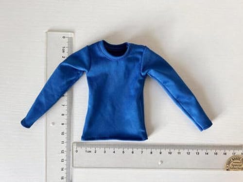 ximitoy Langärmelige Strumpfhose im Maßstab 1/6, mehrfarbig, T-Shirt-Modell für 30,5 cm große Puppe, Blau von ximitoy