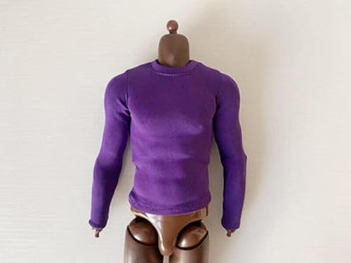 ximitoy Langärmelige Strumpfhose im Maßstab 1/6, mehrfarbig, T-Shirt-Modell für 30,5 cm große Puppe, Violett von ximitoy