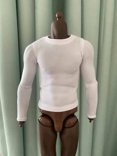 ximitoy Langärmelige Strumpfhose im Maßstab 1/6, mehrfarbig, T-Shirt-Modell für 30,5 cm große Puppe, Weiß von ximitoy