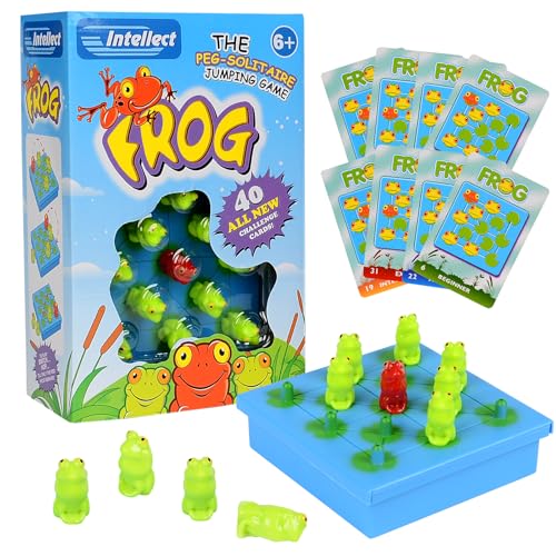 Hoppers Frosch Spiel, Unterhaltsames Brettspiel Rund Um Frosch, Lern Frosch Brettspiele, Froschkarten Puzzlespiel, Familienreisespiel Für Kinder Und Erwachsene von xinrongda