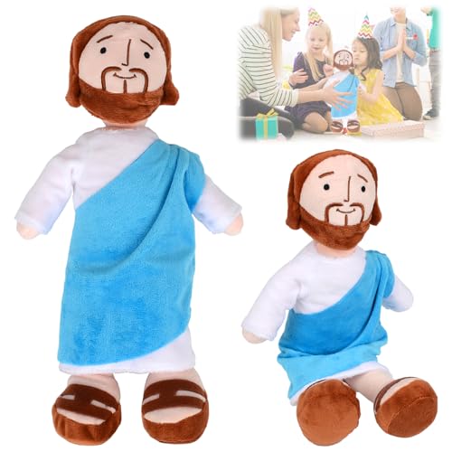 xinrongda Jesus Plush, Niedliches Jesus Plüschpuppe, Cartoon Jesus Christus Plüschtier, Christus Religiöser Retter Jesus Kuscheltier, Katholische Weihnachts- und Ostergeschenke von xinrongda