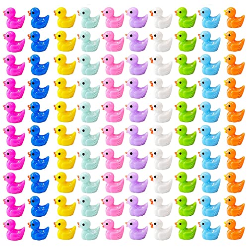 Mini Enten Harz 100 stück, 10 Farbe Kleine Enten, Mini Resin Ducks, Micro Tierfiguren Landschaft Figuren Ornament, Garten Dollhouse Dekoration Für Weihnachten Zubehör DIY Anhänger Handwerk Mini Enten Harz 100 stück, 10 Farbe Kleine Enten, Mini Resin Ducks, Micro Tierfiguren Landschaft Figuren Ornament, Garten Dollhouse Dekoration Für Weihnachten Zubehör DIY Anhänger Handwerk von xinrongda