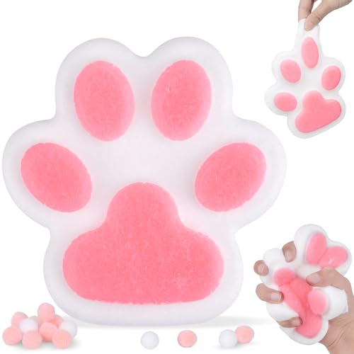 Taba Squishy Fufu Squishy Katzenpfoten Squishy, Anti Stress Spielzeug Fidget Toys für Kinder Erwachsener, Stressabbauende Geschenke für Katzenliebhaber, Kinder von xinrongda