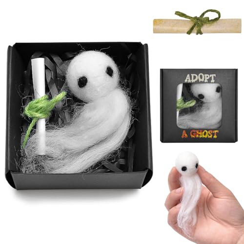 xinrongda Pocket Ghost Hug Andenken, Geist Geschenk, Niedlich Geist Spielzeug, Kreatives Geschenk für Geistergeschichten, gruselige Filme, Halloween -Dekorationsliebhaber von xinrongda