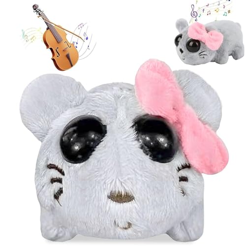 xinrongda Sad Hamster mit Sound, Hamster Kuscheltier, Sad Hamster Meme Plüschtier mit Eingebautem Geigensound, Anti-Stress Mutmacher Geschenk für Freunde Partner von xinrongda