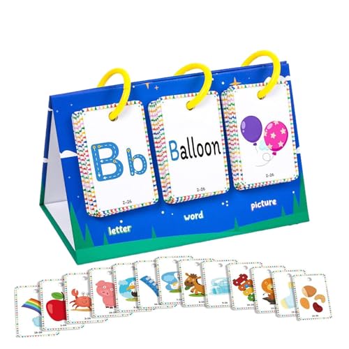 xowwyue Alphabet Lernkarten Bildungsspiel - Farbenfrohes & Spaßiges Lernspiel,Tragbares Lernspiel Fähigkeiten Entwicklung Mädchen Junge Ab 3 4 5 6 7 8 Jahre Vorschule Reisen Schule xowwyue Alphabet Lernkarten Bildungsspiel - Farbenfrohes & Spaßiges Lernspiel,Tragbares Lernspiel Fähigkeiten Entwicklung Mädchen Junge Ab 3 4 5 6 7 8 Jahre Vorschule Reisen Schule von xowwyue