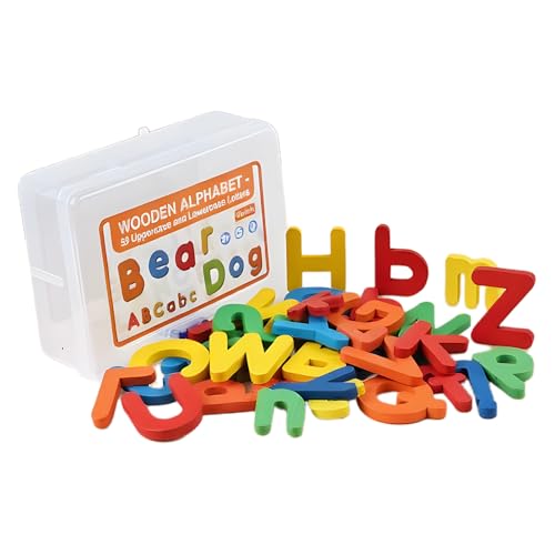 xowwyue Hölzerne Alphabet Buchstaben | 52 Teile Buchstaben Lernspiel Aus Holz - Vorschule Lernaktivitäten Wortschatzaufbau Lesepraxis Buchstabenerkennung Klassenzimmer Haus Heimunterricht xowwyue Hölzerne Alphabet Buchstaben | 52 Teile Buchstaben Lernspiel Aus Holz - Vorschule Lernaktivitäten Wortschatzaufbau Lesepraxis Buchstabenerkennung Klassenzimmer Haus Heimunterricht von xowwyue