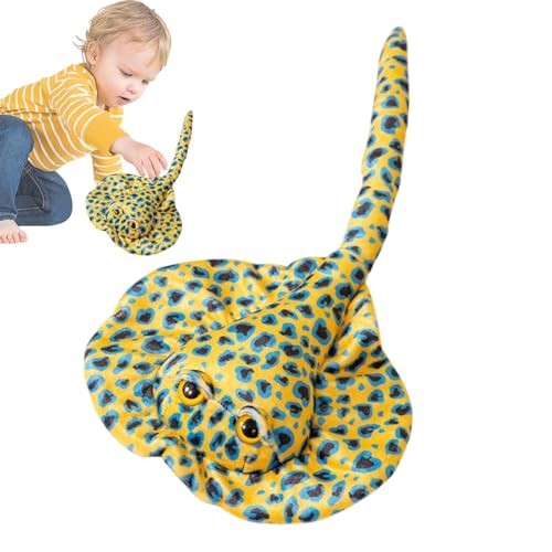 xowwyue Meeresrochen Plüschtier Niedliche Rochen Kuscheltier Meerestier Stofftier Weiches Gefüllte Fisch Kissen Stoffpuppe Für Kinder Und Erwachsene 50x25x8cm von xowwyue