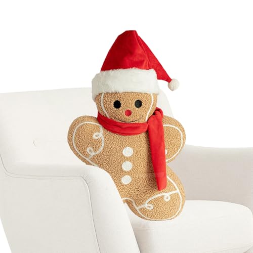 xowwyue Plüschlebkuchenmann - Lebkuchenmann Puppe | Weiches Weihnachtskissen Für Wohnzimmer Sofa Sitzmöbel Kinderzimmer Festliche Wohnaccessoires xowwyue Plüschlebkuchenmann - Lebkuchenmann Puppe | Weiches Weihnachtskissen Für Wohnzimmer Sofa Sitzmöbel Kinderzimmer Festliche Wohnaccessoires von xowwyue