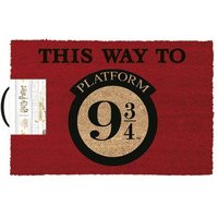 Harry Potter: This Way to Platform 9 3/4 - Fussmatte [60x40cm] von xxx