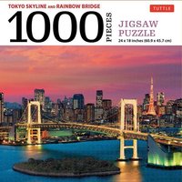 Tokyo Skyline and Rainbow Bridge - 1000 Piece Jigsaw Puzzle von Tuttle