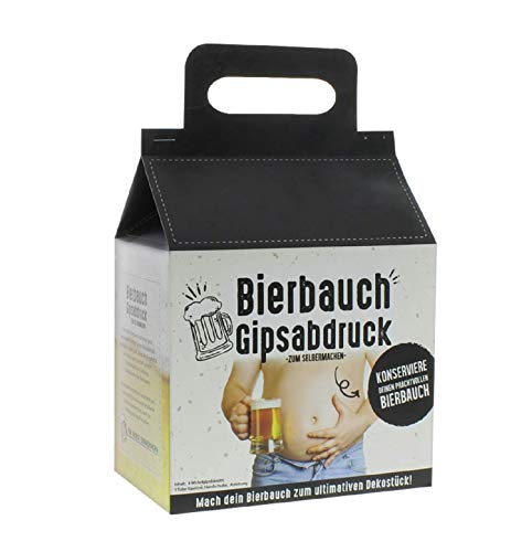 xy Scherzartikel lustiges Geschenk Bierbauch Gipsabdruck mach deinen Bauch zum Dekostück von xy