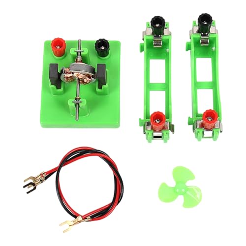 Offener elektromagnetischer Motor mit Ventilator, Elektromagnetismus, Experimentierzubehör für Schule, Labor, Physik-Lehrwerkzeug von yabaikekeji