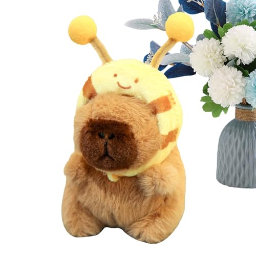 yakermur Capybara Stofftier, Weiches Capybara Plüschtier | Exquisite Capybara-Puppe | Tragbare Plüschkissen, Plüschkissen, Spielzeug für Männer, Frauen, Kinder von yakermur