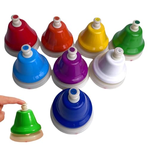 yakermur Diatonische Handglocken, Tischglocken | Tischglocken, Lernspiel, buntes Musikinstrument, Lernspielzeug für Thanksgiving, yakermur Diatonische Handglocken, Tischglocken | Tischglocken, Lernspiel, buntes Musikinstrument, Lernspielzeug für Thanksgiving, von yakermur
