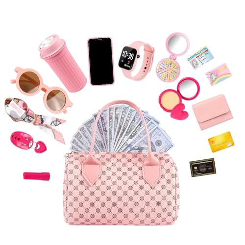 yakermur Handtasche, Spielzeug für kleine Mädchen, Spielzeugtasche mit Zubehör, Rollenspiel Prinzessin für Mädchen 3 4 5 6 Jahre yakermur Handtasche, Spielzeug für kleine Mädchen, Spielzeugtasche mit Zubehör, Rollenspiel Prinzessin für Mädchen 3 4 5 6 Jahre von yakermur