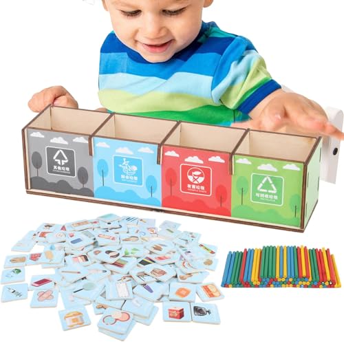 yakermur Lernspielzeug zur Müllsortierung, Lernen des Abfallmanagements durch das Spiel, interaktives Spielzeug für Kinder mit spielerischen Aktivitäten, um die Klassifizierung zu lernen yakermur Lernspielzeug zur Müllsortierung, Lernen des Abfallmanagements durch das Spiel, interaktives Spielzeug für Kinder mit spielerischen Aktivitäten, um die Klassifizierung zu lernen von yakermur