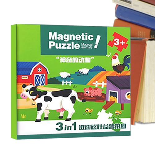 yakermur Magnetischer Puzzle-Buch – Lernspiel für Kinder – Lernspiel 2 3 4 5 6 Jahre Jungen Mädchen Kindergarten Preschool 2 6 Jahre yakermur Magnetischer Puzzle-Buch – Lernspiel für Kinder – Lernspiel 2 3 4 5 6 Jahre Jungen Mädchen Kindergarten Preschool 2 6 Jahre von yakermur