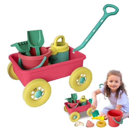 yakermur Toddler Beach Toys, Sand Castle Building Kit | 8-teiliges Sandspiel-Set für frühes Spielspiel mit Wagen | Lustiges Outdoor-Spielset für den am Meer außerhalb des Campingplatzes yakermur Toddler Beach Toys, Sand Castle Building Kit | 8-teiliges Sandspiel-Set für frühes Spielspiel mit Wagen | Lustiges Outdoor-Spielset für den am Meer außerhalb des Campingplatzes von yakermur