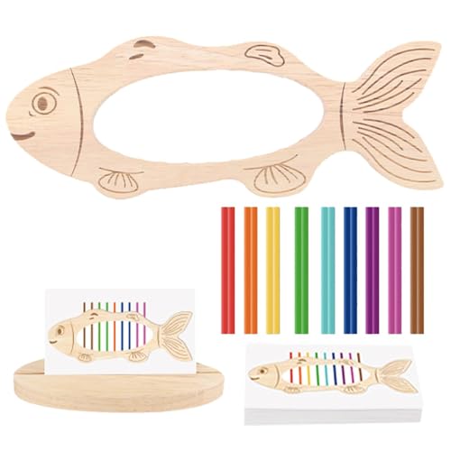 yakermur Verschiedene Spiele aus Holz, Farbsortierspielzeug für Kleinkinder – farblich abgestimmter Stick für | Fish Shape Design Preschool Learning Spielzeug für Tag, Geburtstag, Weihnachten u yakermur Verschiedene Spiele aus Holz, Farbsortierspielzeug für Kleinkinder – farblich abgestimmter Stick für | Fish Shape Design Preschool Learning Spielzeug für Tag, Geburtstag, Weihnachten u von yakermur
