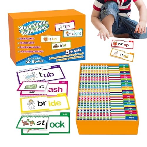 yakermur Wörterfamilien Flash-Karten, Wörter für Kindergarten – Wortfamilie Lesen von Flash-Karten von Reime – Lernspiele zum Lesen von Lektüre mit Sonnenbrief yakermur Wörterfamilien Flash-Karten, Wörter für Kindergarten – Wortfamilie Lesen von Flash-Karten von Reime – Lernspiele zum Lesen von Lektüre mit Sonnenbrief von yakermur