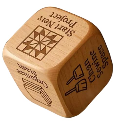 yakermur Würfel aus Holz, 6 Seiten, Geschenke für Weihnachtsstrümpfe, lustiges Spiel zur Auswahl | für Designer, Mütter, Quilter, Handwerksliebhaber, Großmütter, Schneider yakermur Würfel aus Holz, 6 Seiten, Geschenke für Weihnachtsstrümpfe, lustiges Spiel zur Auswahl | für Designer, Mütter, Quilter, Handwerksliebhaber, Großmütter, Schneider von yakermur