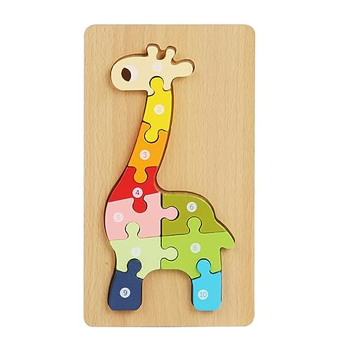 Buntes Holz Puzzle Spielzeug Cartoon Thema Puzzle Block Lernspielzeug Für Kinder Hand Auge Koordinationsspielzeug Lernspielzeug Für 3 Jahre Alte Kleinkinder Frühes Lernspielzeug Alter 2–3 von yanwuwa