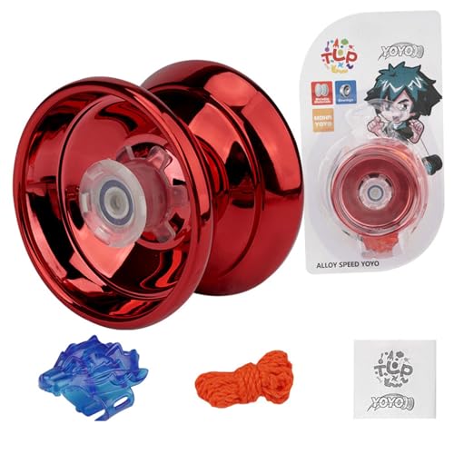 yanwuwa Yo Yo Spielzeug LED Blinkendes Yo Yo Ballspielzeug Professionelles Yo Yo Spielzeug Für Kinder Reaktionsschnelles Yo Yo Für Anfänger Kinder Aluminium Metall Yo Yo Spielzeug Spielzeug Zum von yanwuwa