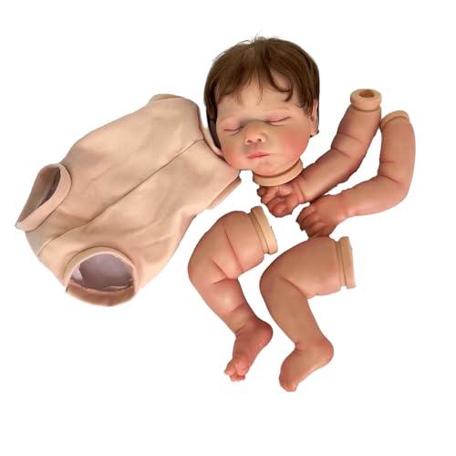 yanwuwa 19'' Simulation Reborns Modellbausätze Mit Zerlegten Armen Bein Kopf VividNude Reborns Kleinkind Erziehungsspiel Spielzeug Silikon von yanwuwa