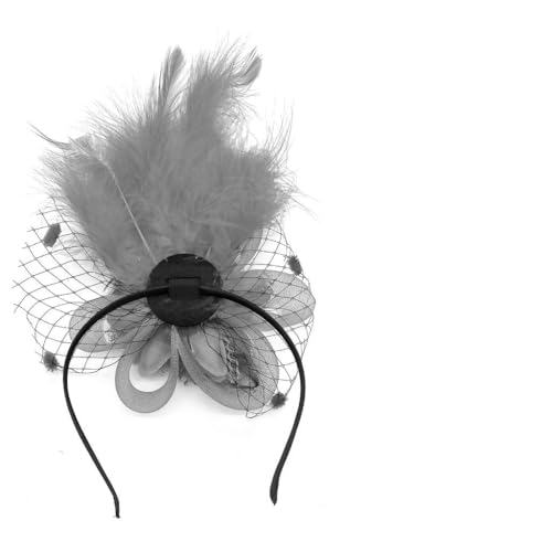 yanwuwa 1920er Jahre Blume Haarspange für Frauen Flapper Kopfbedeckung Kopfbedeckung für Party Party Elegant Große Blume von yanwuwa