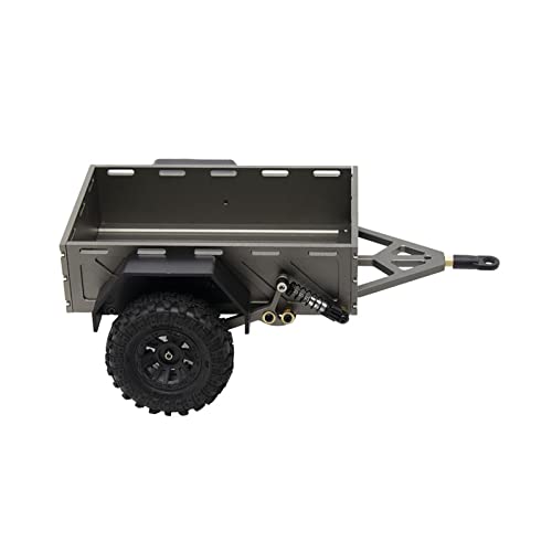 yanwuwa Fernbedienung Anhänger Kleine Crawler Auto Modifizierte Lieferungen Metall Anhänger Für Klettern LKW Auto Upgrade Liefert Metall Anhänger von yanwuwa