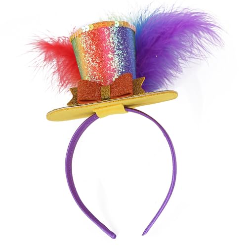 yanwuwa Glitzernder kleiner Zylinderhut mit glitzernden Pailletten für Mädchen, Geburtstagsparty, Kostüm, DressingUp-Zubehör yanwuwa Glitzernder kleiner Zylinderhut mit glitzernden Pailletten für Mädchen, Geburtstagsparty, Kostüm, DressingUp-Zubehör von yanwuwa