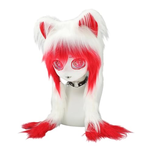 yanwuwa Realistischer Tierkopf für Halloween-Rollenspiel-Kostüm mit weichen Kunstpelzen und belüftetem Design für Anime-Events yanwuwa Realistischer Tierkopf für Halloween-Rollenspiel-Kostüm mit weichen Kunstpelzen und belüftetem Design für Anime-Events von yanwuwa