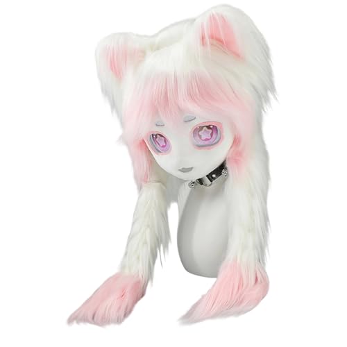 yanwuwa Realistischer Tierkopf für Halloween-Rollenspiel-Kostüm mit weichen Kunstpelzen und belüftetem Design für Anime-Events yanwuwa Realistischer Tierkopf für Halloween-Rollenspiel-Kostüm mit weichen Kunstpelzen und belüftetem Design für Anime-Events von yanwuwa