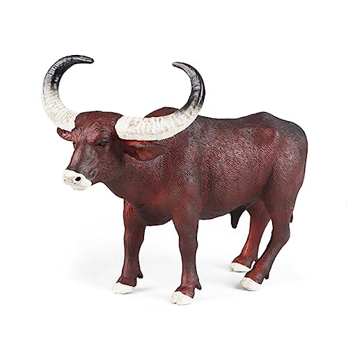 yanwuwa Zarte Rinder Handbemalt Spielzeug Figur Geflügel Tisch Schreibtisch Widgets Für Sammlung Miniaturen Figur Rinder Modell von yanwuwa