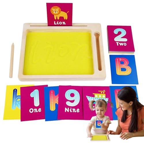 montessoris Sandtablet Sandtisch Lerns Pielzeug Holz montessoris Sand Schreibtafel Kinder Spielzeug Buchstaben Lernen Und Zeichen Spielzeug Sandtisch Lerns Pielzeug Hölzernes Sandtablett Zum Schreiben von yanzisura