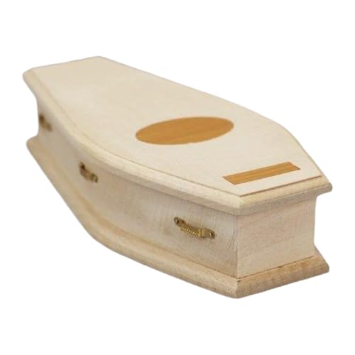 yanzisura Mini Sarg | Kleine Puppenhausmöbel Und - atives Modell Für Gruselecke, Unbearbeiteter Holz-Bastelsarg Für Puppenhaus yanzisura Mini Sarg | Kleine Puppenhausmöbel Und - atives Modell Für Gruselecke, Unbearbeiteter Holz-Bastelsarg Für Puppenhaus von yanzisura