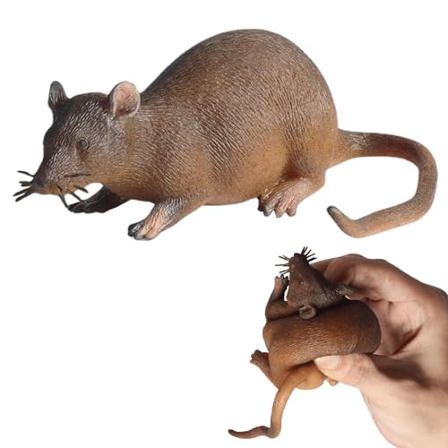 yanzisura Realistische Maus Modell Plastik Quetschbare Ratten Realistische Ratten Maus Spielzeug Halloween Tricks Streiche Requisiten Spielzeug Realistische Maus Schlangen Spielzeug Für Halloween von yanzisura