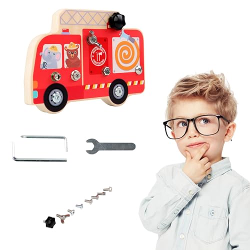 yanzisura Schraubendreher-Brett,-Schraubendreher-Brett-Set - Vorschulspielzeug Stem Sensorisches Lern-Schraubbrett - Pädagogischer Schraubenzieher aus Holz, Rollenspielbrett, sicher für Kinder zum von yanzisura