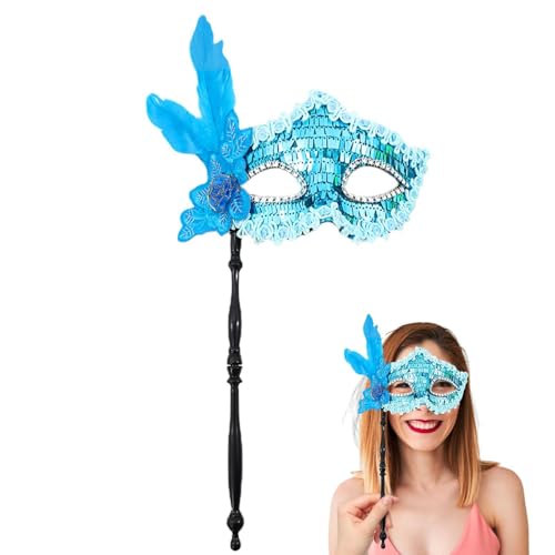 yanzisura Venezianische Maske Damen Maskenball Augenmaske Elegante Maskerade Gesichtsmaske Masquerade Schmuckse Set Maskerade Maske Gesicht Für Maskerades Karneval Halloween von yanzisura