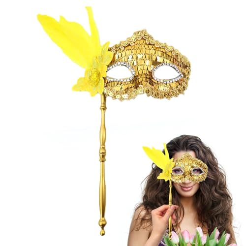 yanzisura Venezianische Maske Damen Maskenball Augenmaske Elegante Maskerade Gesichtsmaske Masquerade Schmuckse Set Maskerade Maske Gesicht Für Maskerades Karneval Halloween von yanzisura