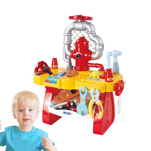 yanzisura Werkbank für Kinder, Werkzeugbank für Kinder, Werkzeugbank, Konstruktionsspielzeug, realistisches Spielset, Sichere Spielzeugwerkzeuge und Zubehör, Lernbank, Spielspielzeug für Kindertag, von yanzisura