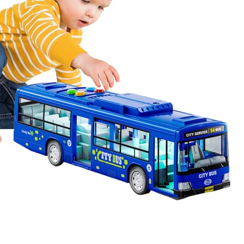 Busspielzeug für Kinder, Spielzeug, Modellbus, großes Auto-Modell, Lernspielzeug, Elektrobusspielzeug, batteriebetrieben, mit Musik und Licht, Türen Busspielzeug für Kinder, Spielzeug, Modellbus, großes Auto-Modell, Lernspielzeug, Elektrobusspielzeug, batteriebetrieben, mit Musik und Licht, Türen von ycezw